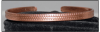 Patterned Thin Celtic Copper Cuff Bracelet