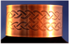 Celtic Copper Cuff Bracelet with Celtic Knot Pattern